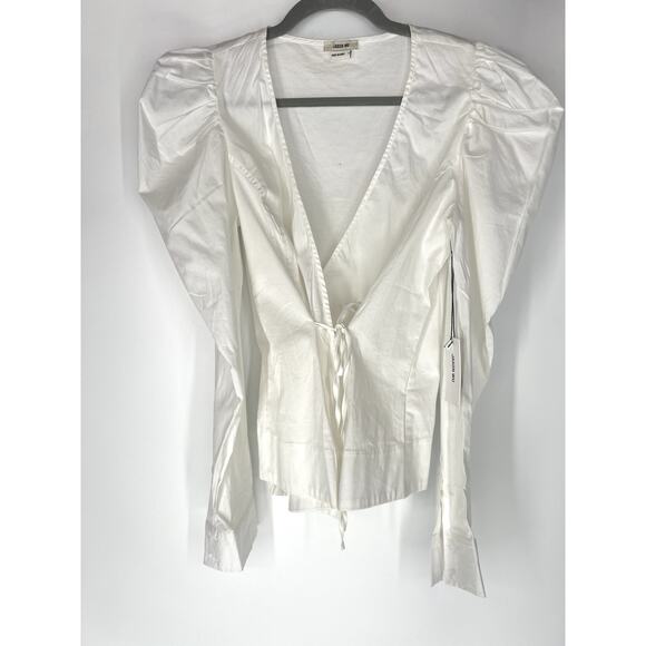 Jason Wu NWT white wrap around top S - Picture 7 of 7